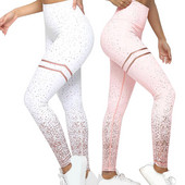 Női Magas derekú Sparkle Leggings Jóga Nadrág Leggins Sport Női Fitness Booty Leggings Sport Gym Leggings Sportos harisnyanadrág
