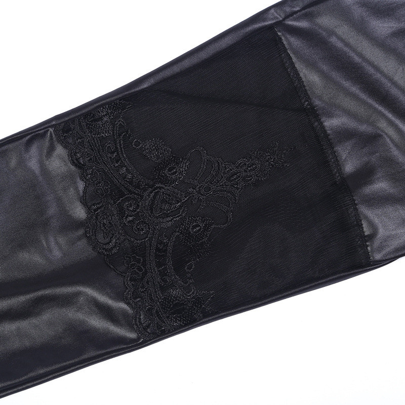 CHLEISURE S-XL Γυναικεία σέξι δαντελένια συνονθύλευμα πανκ ροκ κολάν casual κολάν Calzas Deportivas Mujer Punk Style Leggins