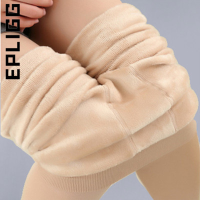 Epligg Stretchy fekete leggings női téli leggings meleg leggins magas derekú egyszínű bársony női vastagított bársony leggings