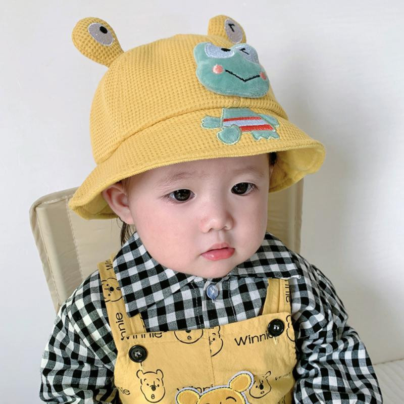 Παιδικά Καπέλο Καλοκαίρι Άνοιξη Καλοκαίρι Καπέλο Μωρού Καπέλο Ψαράς Χαριτωμένο αρκουδάκι Αυτί Μωρό Αγόρι Κοριτσάκι Καπέλα ηλίου Προστατευτικά αξεσουάρ εξωτερικού χώρου