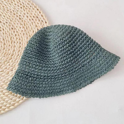 10 színű nyári kötött szalmakalap lány baba cukorka színes napellenző halászsapkák egyszerű strandsapka fiúknak alkalmi butiksapkák