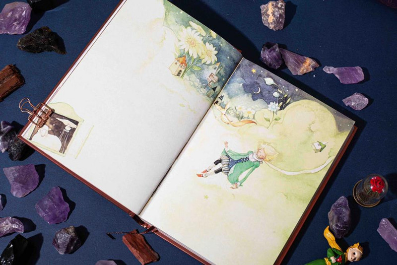 Γελοιογραφία Α5 Χειρός Λογαριασμός Σημειωματάριου Ημερολόγιο με σκληρό εξώφυλλο 128 Φύλλα Έγχρωμο Σχεδιασμός Εσωτερική σελίδα AR Συμπλήρωση χαρτιών AR Προμήθειες περιοδικού