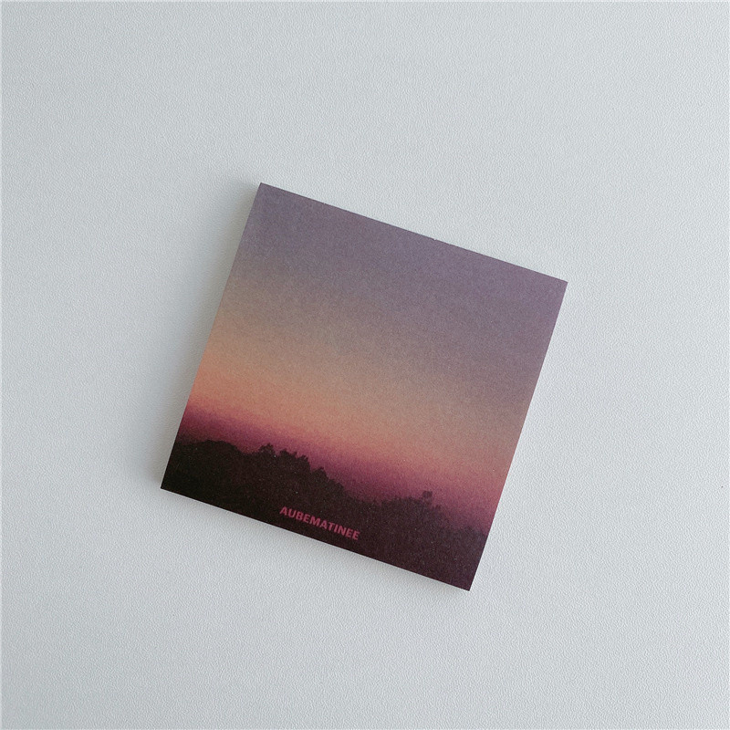 50 φύλλα Κορέα Ηλιοβασίλεμα Sceneryr Sticky Notes Kawaii Stationery Cute σημειωματάριο Σημειωματάριο Μήνυμα γραφείου Αναλώσιμα γραφείου