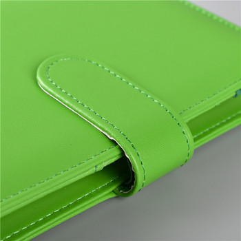 Macaron Color A5 Ring Binder PU Clip-on Notebook Δερμάτινο κάλυμμα σημειωματάριου Loose Leaf Notebooks Journal Kawaii Stationery