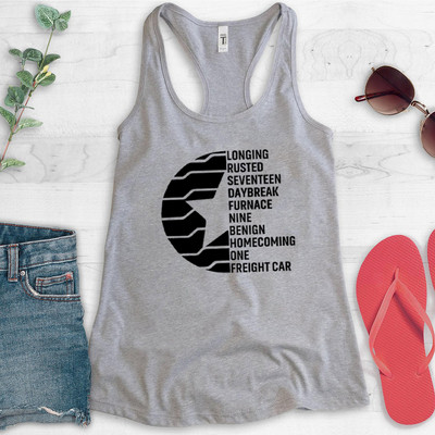Bucky Barnes tank top Barnes 1917 Racerback tank női Sebastian Stan felsők ajándék rajongóknak