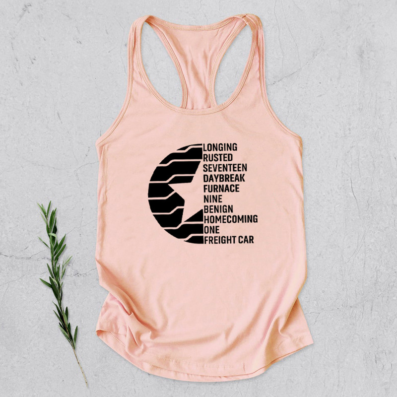 Bucky Barnes Tank Top Barnes 1917 Racerback Tank sievietēm Sebastian Stan Tops Dāvana faniem
