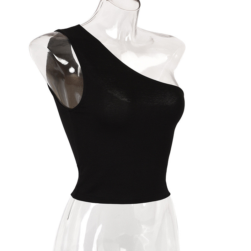 Sieviešu viena pleca seksīgi topi, modes korsetes topi, vasaras ikdienas apgrieztie topi Streetwear, sieviešu topi, sieviešu veste