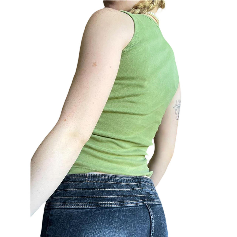 Xingqing y2k Tank Top Grunge Fairycore Estētiska sirds apdruka bez piedurknēm T krekls, grafisks T-krekls, 2000. gadu ielu apģērbs, sieviešu Harajuku veste