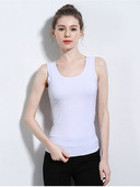 Minőségi nyári varrat nélküli mellény Női Kényelmes Tank Top Fitness Szexi U Nyakú Bustier Felső Debardeur Női Fehérnemű Elegáns póló