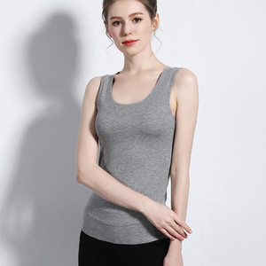 Minőségi nyári varrat nélküli mellény Női Kényelmes Tank Top Fitness Szexi U Nyakú Bustier Felső Debardeur Női Fehérnemű Elegáns póló