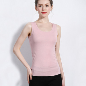 Minőségi nyári varrat nélküli mellény Női Kényelmes Tank Top Fitness Szexi U Nyakú Bustier Felső Debardeur Női Fehérnemű Elegáns póló