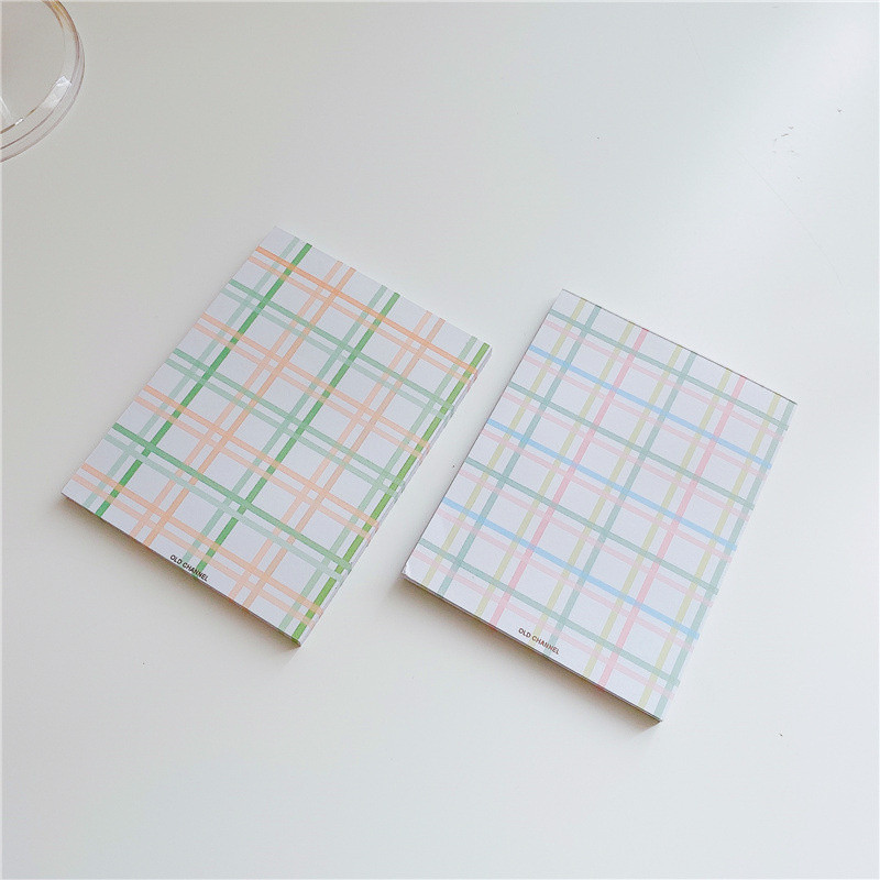 Κορεατικά Ins Retro Macaron Έγχρωμο Πλέγμα Υπόμνημα Σημειωματάριο Γραφείου Μήνυμα Χαρτί Γραφείου Φοιτητικά Σχολικά Προμήθειες 50 φύλλων