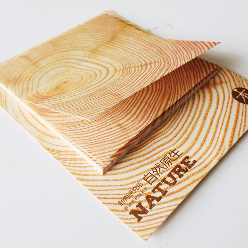 30 φύλλα Φυσικού ξύλου Σύννεφο Ice Sea Memo Pads Σχέδιο Μήνυμα Γράφοντας κολλώδεις σημειώσεις Μαρκαδόρος Ετικέτα σχολικού γραφείου