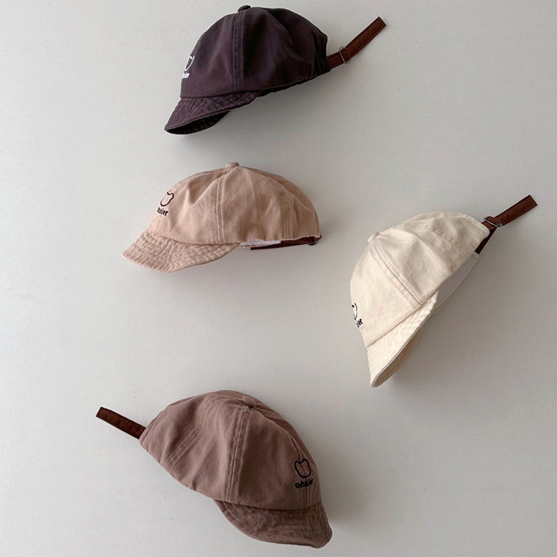 Καλοκαίρι 2023 Νέο Παιδικό Καπέλο Αγόρια Κοριτσάκι Χαριτωμένο αρκουδάκι Κεντημένο Καπέλο Μπέιζμπολ Μωρό Καπέλο ηλίου με μαλακό γείσο κινούμενα σχέδια Παιδιά Casual καπέλα με κορυφές