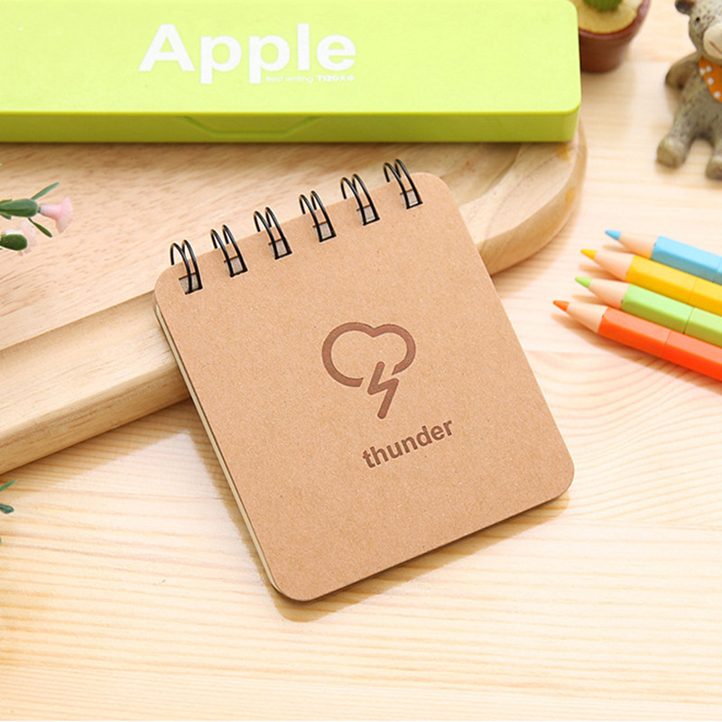 Ρετρό Άνεμος Φεγγάρι Χιόνι και Βροχή Πρόγνωση Καιρού Χαριτωμένο Μικρό Βιβλίο Φορητό Σημειωματάριο Φοιτητών