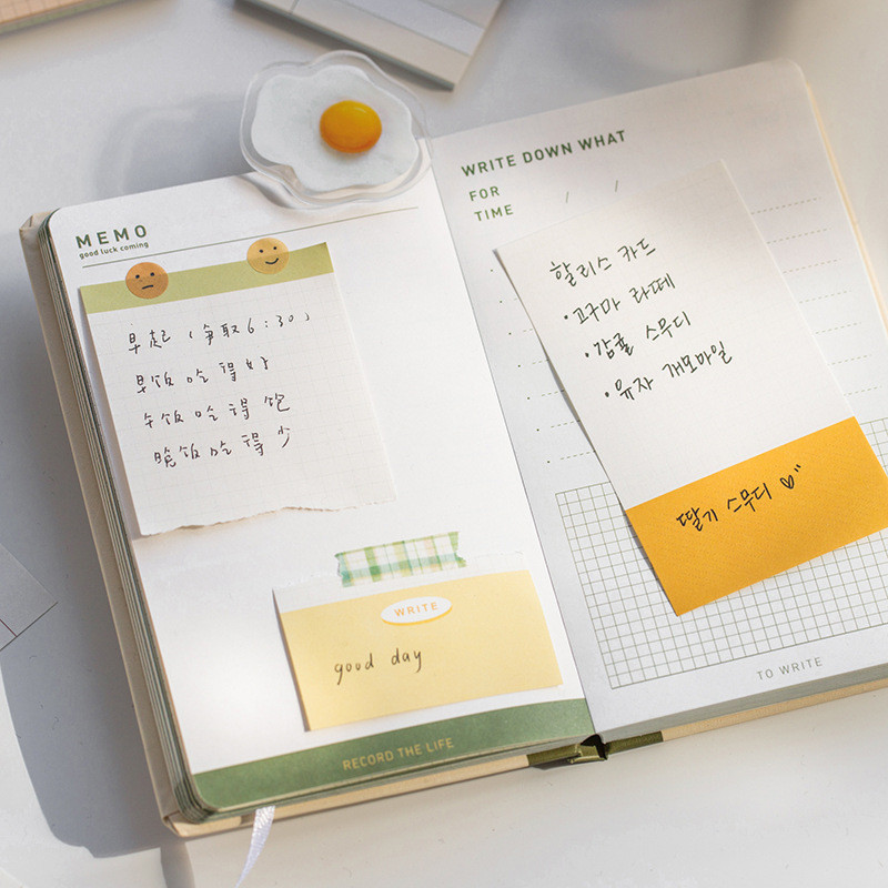 50 loksnes Cute Dream Garden sērijas piezīmju bloks Režģis Ziņojumu piezīmes Dekoratīvs piezīmju bloks Piezīmes Pārbaudes saraksts Kancelejas preces Biroja piederumi