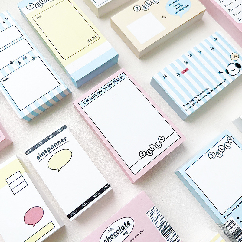 100 gab. jauks kucēns suņu piezīmju bloks, dekors īsu paziņojumu albums Biroja ziņojumu piezīmes Papīra plānotājs Piezīmju bloks Skolas piederumi Kancelejas piederumi