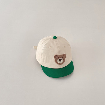 Γελοιογραφία Cute Bear Peaked Cap Άνοιξη Φθινόπωρο Παιδιά Casual βαμβακερά καπέλα Βρεφική Προσαρμογή αντηλιακού καπέλο μπέιζμπολ Παιδικό καπέλο μόδας
