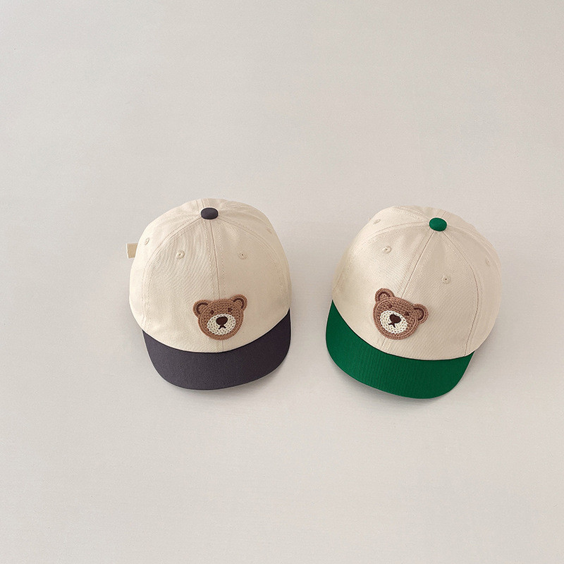 Γελοιογραφία Cute Bear Peaked Cap Άνοιξη Φθινόπωρο Παιδιά Casual βαμβακερά καπέλα Βρεφική Προσαρμογή αντηλιακού καπέλο μπέιζμπολ Παιδικό καπέλο μόδας