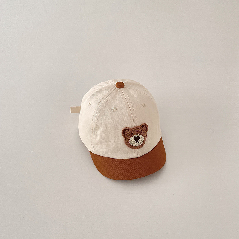 Γελοιογραφία Cute Bear Peaked Cap Άνοιξη Φθινόπωρο Παιδιά Casual βαμβακερά καπέλα Βρεφική Προσαρμογή αντηλιακού καπέλο μπέιζμπολ Παιδικό καπέλο μόδας