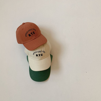 Καλοκαίρι 2023 Νέο Παιδικό Καπέλο Αγόρια Κοριτσάκι Χαριτωμένο γράμμα Κεντημένο Καπέλο Μπέιζμπολ Baby Soft Brim Sun Hat Cartoon Παιδικό καπέλο κορυφαίας