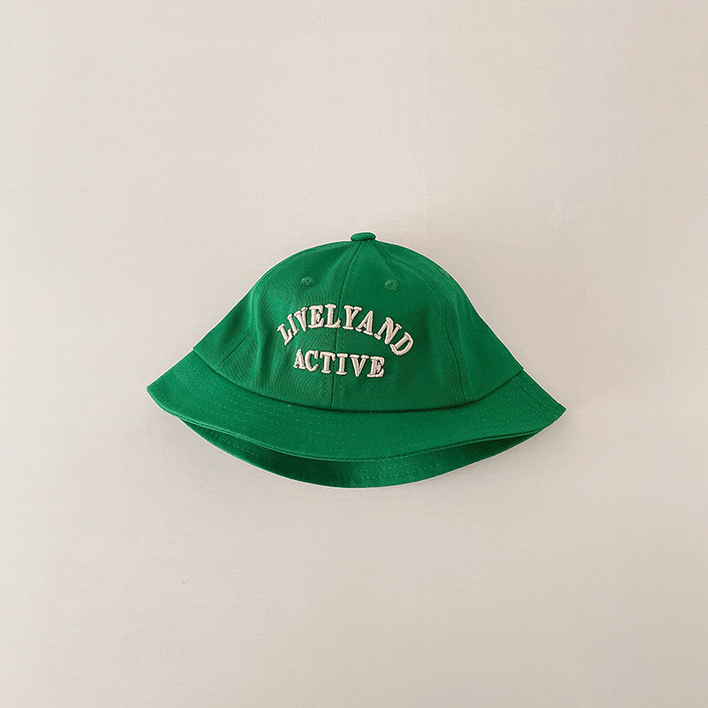 Ins Pavasaris Rudens Zēns Meitene Mazuļu Izšuvumi Vēstule Zvejnieka cepure Bērniem Vienkārša Mode Basein cepure Vasaras zīdaiņu sauļošanās cepures