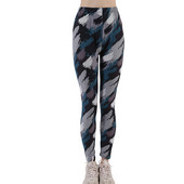 INDJXND Női Leggings Magasan Elasztikus Skinny Camouflage Legging Army Green Jegging Fitness Leggins Gym Sport Pants Patchwork Print