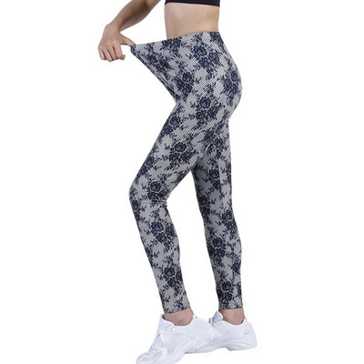 INDJXND Női Leggings Magasan Elasztikus Skinny Camouflage Legging Army Green Jegging Fitness Leggins Gym Sport Pants Patchwork Print