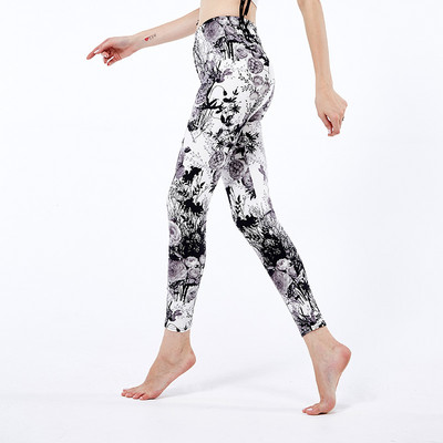 INDJXND Női Leggings Magasan Elasztikus Skinny Camouflage Legging Army Green Jegging Fitness Leggins Gym Sport Pants Patchwork Print