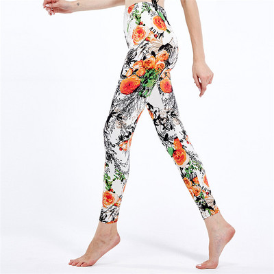 INDJXND Női Leggings Magasan Elasztikus Skinny Camouflage Legging Army Green Jegging Fitness Leggins Gym Sport Pants Patchwork Print