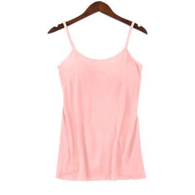 Νέο γεμιστό σουτιέν Μαλακό casual σουτιέν Tank Top Γυναικείο Μασίφ φανελάκι Cami Cami Γυναικείο φανελάκι με ενσωματωμένο σουτιέν Ρούχα γυμναστικής