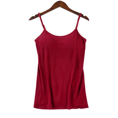 Νέο γεμιστό σουτιέν Μαλακό casual σουτιέν Tank Top Γυναικείο Μασίφ φανελάκι Cami Cami Γυναικείο φανελάκι με ενσωματωμένο σουτιέν Ρούχα γυμναστικής