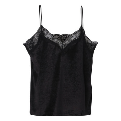Nyári szexi bársonyos csipke felső, női tömör V-nyakú, vágásos felsők Női női Tube Club Crop top regata feminina