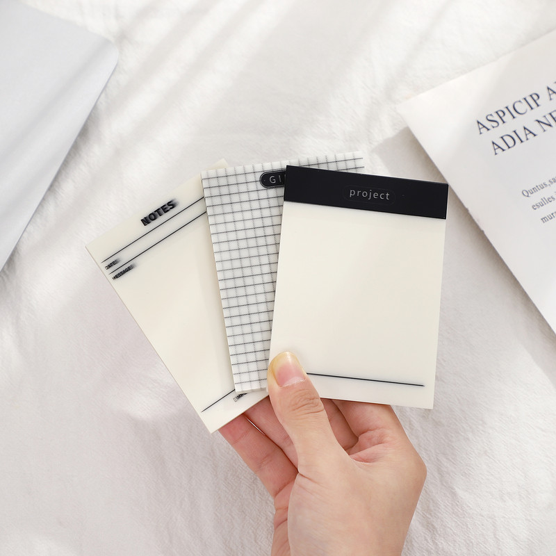 50 loksnes jauks mini ūdensizturīgs PET līmlapiņas noplēšams studentu plānošanas grāmatiņa biroja piezīmju bloks Kawaii kancelejas preces skolas piederumi