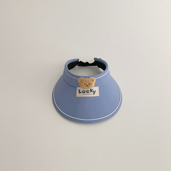 Καλοκαιρινή μόδα αγόρι κορίτσι Παιδικά καρτούν αρκουδάκι αντηλιακό καπάκι μωρού γράμμα συνονθύλευμα άδειο επάνω καπέλο Παιδικά περιστασιακά καπέλα τένις