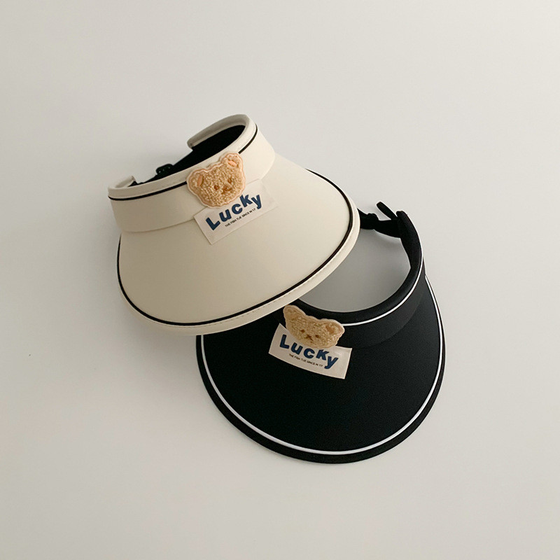 Vasaras modes zēns meitene bērniem multfilma lācis āra sauļošanās vāciņš zīdaiņu burts savārstījums tukšs cilindrs bērniem ikdienišķas tenisa cepures