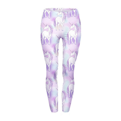 Szexi, magas derekú, alkalmi leggings Divattervezés Női Legins Egyszarvú Csillagok Nyomtatás Hangulatos derekú, rugalmas nő