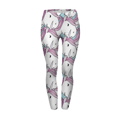 Szexi, magas derekú, alkalmi leggings Divattervezés Női Legins Egyszarvú Csillagok Nyomtatás Hangulatos derekú, rugalmas nő