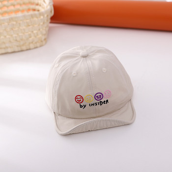 Άνοιξη Φθινόπωρο Βρέφος μωρό Μαλακό άκρο βαμβακερό καπέλο μπέιζμπολ Παιδικό κέντημα Έκφραση Καπέλο ηλίου Παιδικό γράμμα Sunsrceen Καπέλα παραλίας
