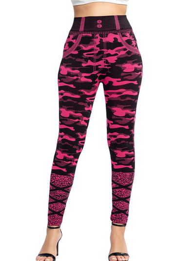 CHSDCSI női Push Up jóga nadrág Rugalmas magas derekú Kígyómintás Fitness Leggings Futóharisnya Légáteresztő nagy rugalmasság