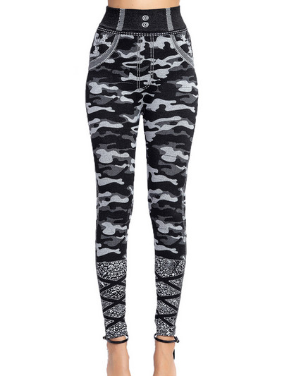 CHSDCSI női Push Up jóga nadrág Rugalmas magas derekú Kígyómintás Fitness Leggings Futóharisnya Légáteresztő nagy rugalmasság