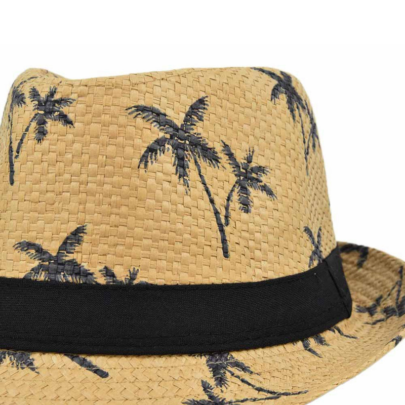 Bērniem Vasaras salmu cepure Kokosriekstu koks Bērni meitenei Zēns Aizsardzība pret sauli Pludmales cepure āra ceļojumiem Mazuļu aksesuāri