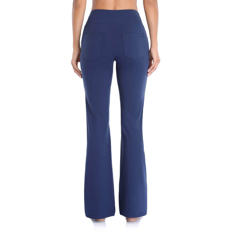 Sieviešu legingi ar augstu vidukli. Liela izmēra platas, taisnas sporta bikses ar kabatu jogai Pilates Fitness ropa mujer