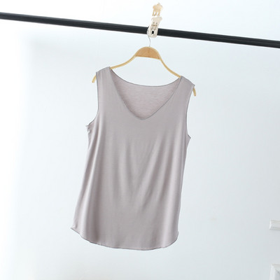 LERFEY Női Nyári Tank Ujjatlan V nyakú felsők Laza szinglett mellény Vékony pólók Soild Color Lányok Alkalmi pólók Camisetas