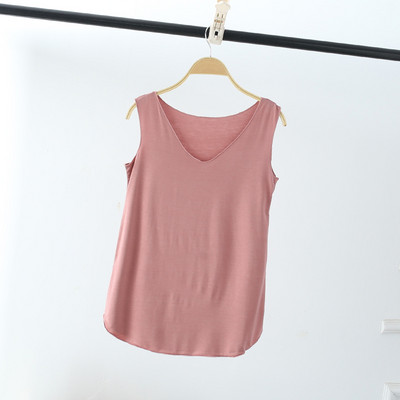 LERFEY Női Nyári Tank Ujjatlan V nyakú felsők Laza szinglett mellény Vékony pólók Soild Color Lányok Alkalmi pólók Camisetas