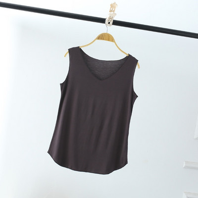LERFEY Női Nyári Tank Ujjatlan V nyakú felsők Laza szinglett mellény Vékony pólók Soild Color Lányok Alkalmi pólók Camisetas