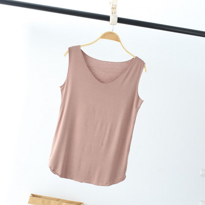 LERFEY Női Nyári Tank Ujjatlan V nyakú felsők Laza szinglett mellény Vékony pólók Soild Color Lányok Alkalmi pólók Camisetas