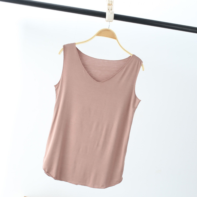 LERFEY Γυναικείες καλοκαιρινές τανκ αμάνικο V λαιμόκοψη Φαρδιά μονό γιλέκο Slim T πουκάμισα μονόχρωμο για κορίτσια casual μπλουζάκια καμισέτα