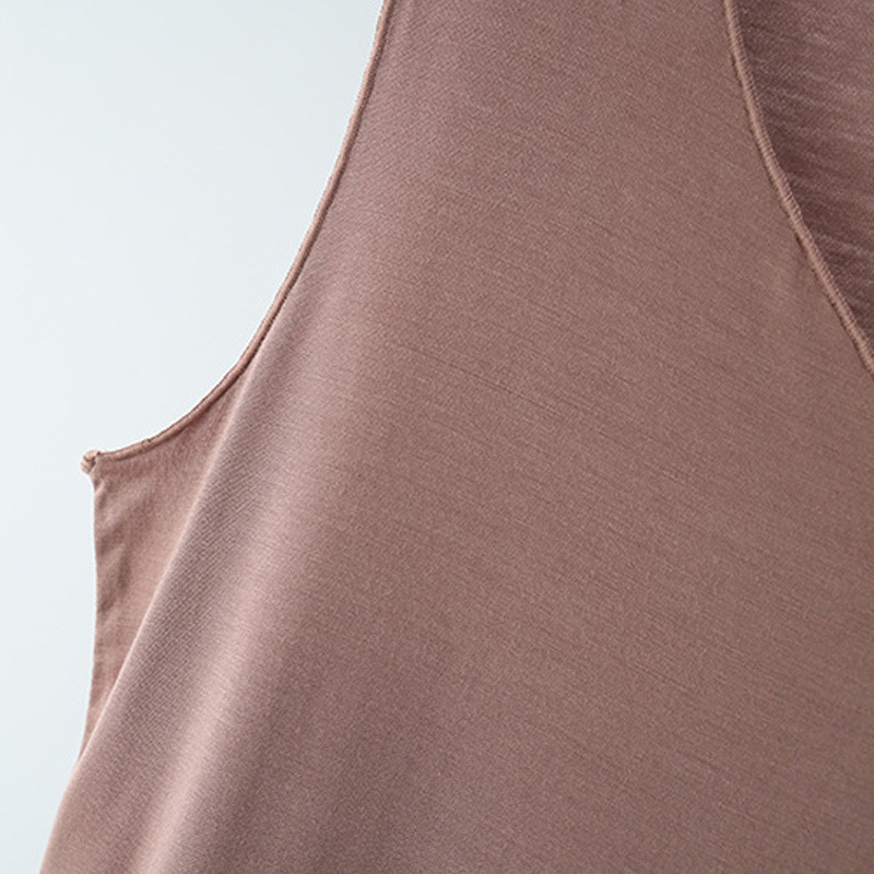 LERFEY Γυναικείες καλοκαιρινές τανκ αμάνικο V λαιμόκοψη Φαρδιά μονό γιλέκο Slim T πουκάμισα μονόχρωμο για κορίτσια casual μπλουζάκια καμισέτα