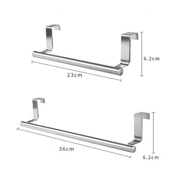 Σχάρες για πετσέτες 2 μεγεθών Ντουλάπα κουζίνας Ντουλάπα πόρτας Ράφι για πετσέτες Μπάρα κρεμαστή θήκη Ράφι μπάνιου Ράφι οικιακής οργάνωσης Ράφι τοίχου